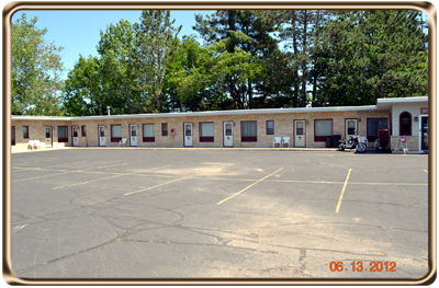 Eastside of Motel and Parking Area