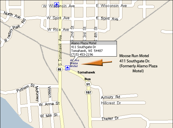 Map of Motel